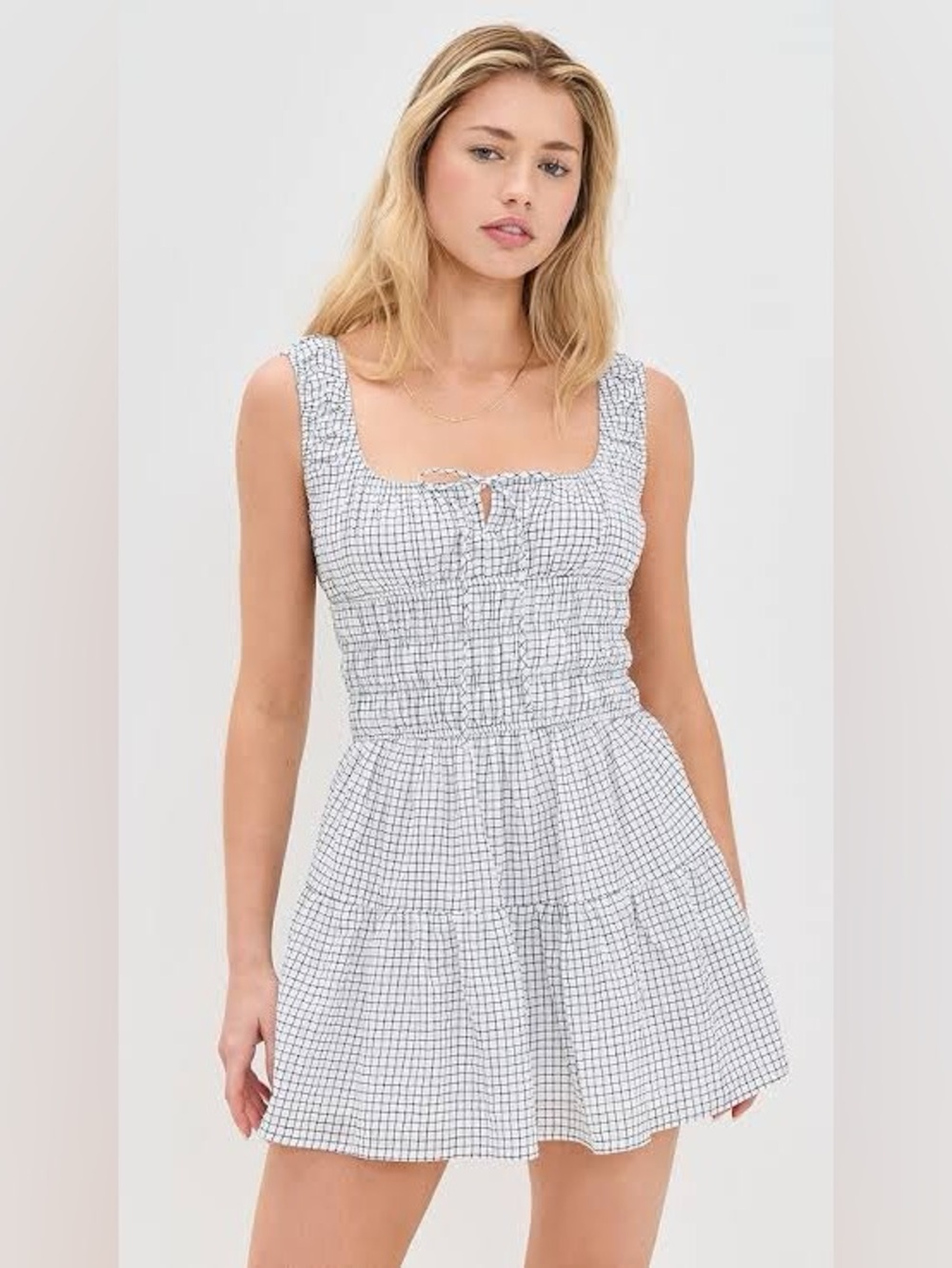 NIA Salt Dress Size S Coquette Girl Cottagecore Coastal Sweet Mini Prairie